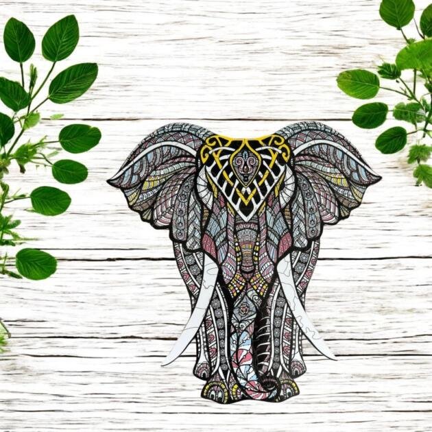Family Jigsaw Puzzle - Elephant Design 1