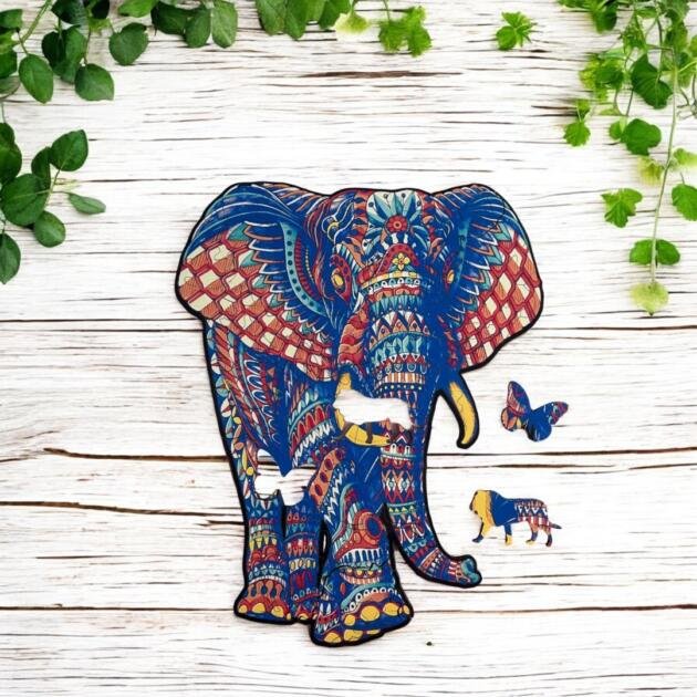 Family Jigsaw Puzzle - Elephant Design 2