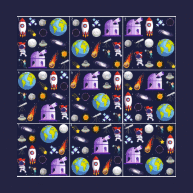 Cognitive Space Theme Memory Puzzle